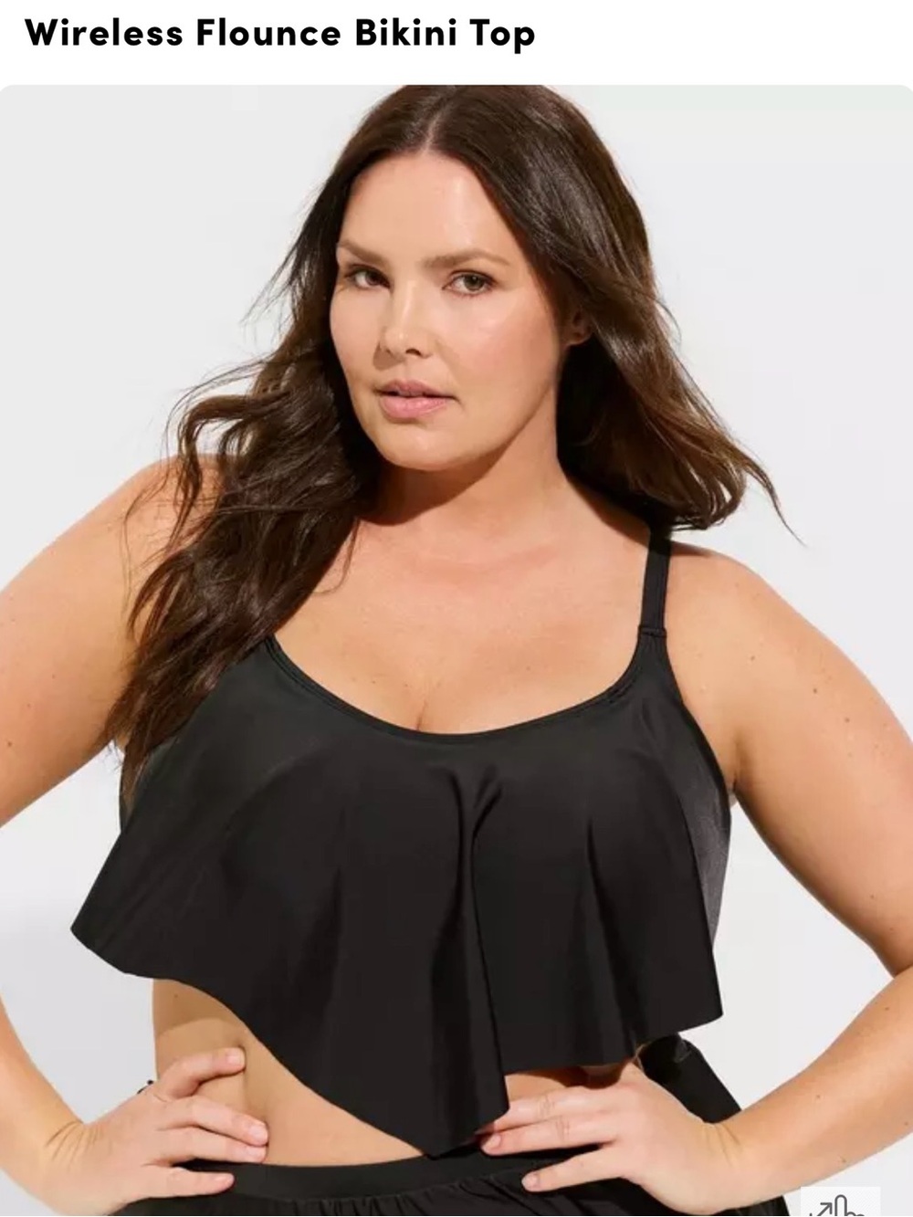 Torrid Black Bikini Top